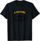 Airborne Paratrooper Black Jump Wings Airborne Tab T-Shirt - T-Shirt | Black