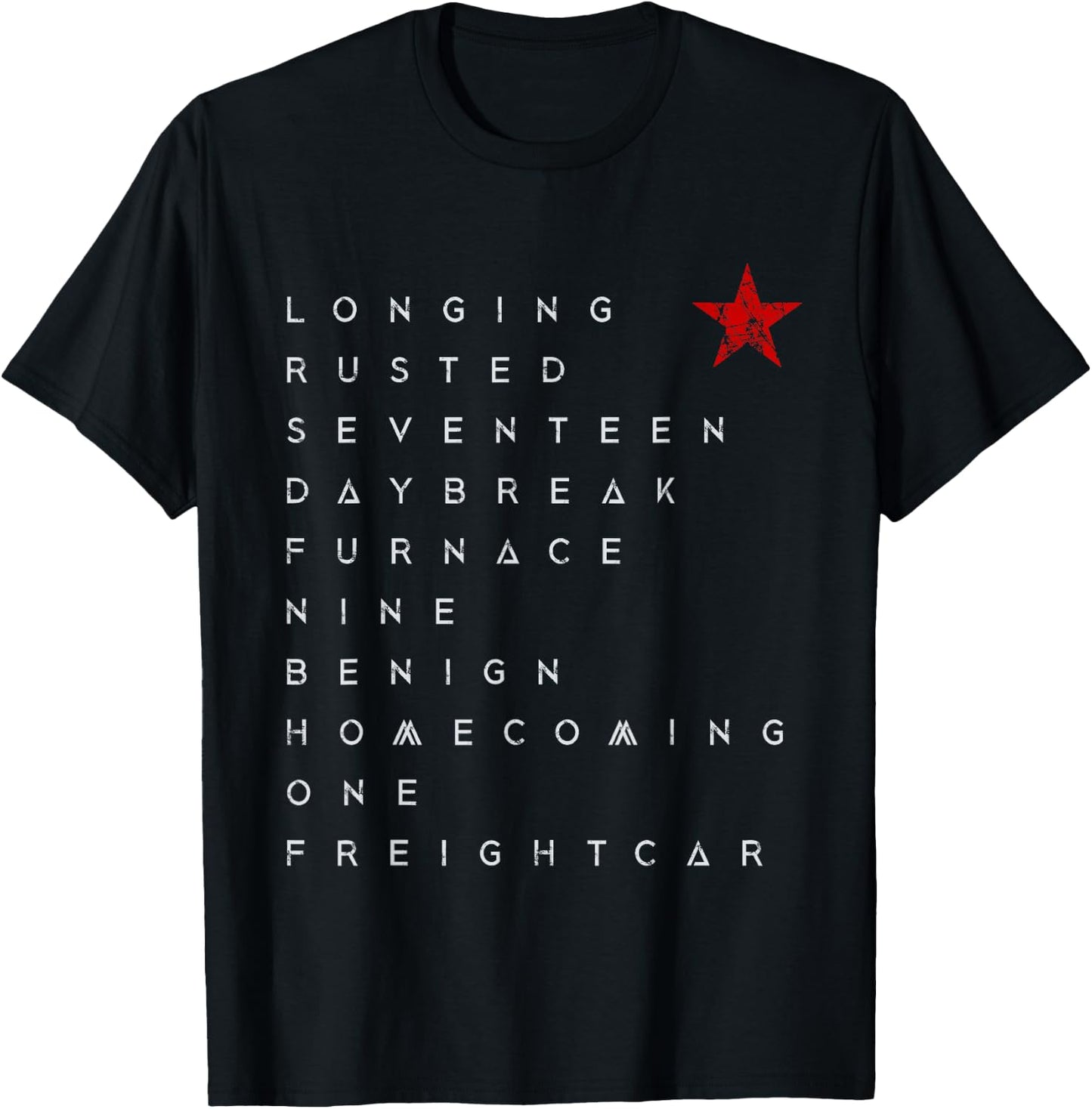 Red Soldier Trigger Words Winter Star Hero Russia T-Shirt - T-Shirt | Black