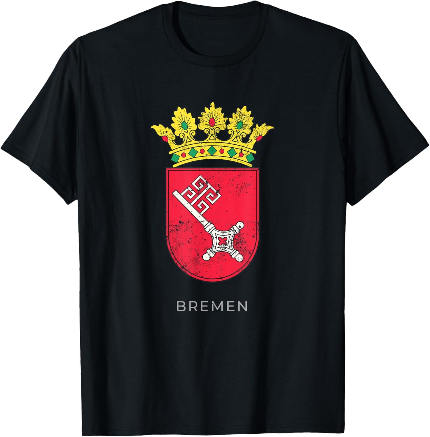 Bremen German Coat of arm Germany Deutsch Shirt T-Shirt - T-Shirt | Black