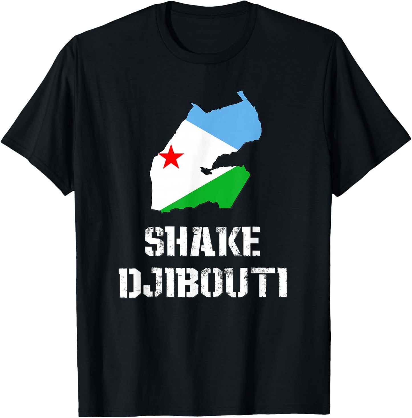Funny SHAKE DJIBOUTI T-Shirt - T-Shirt | Black
