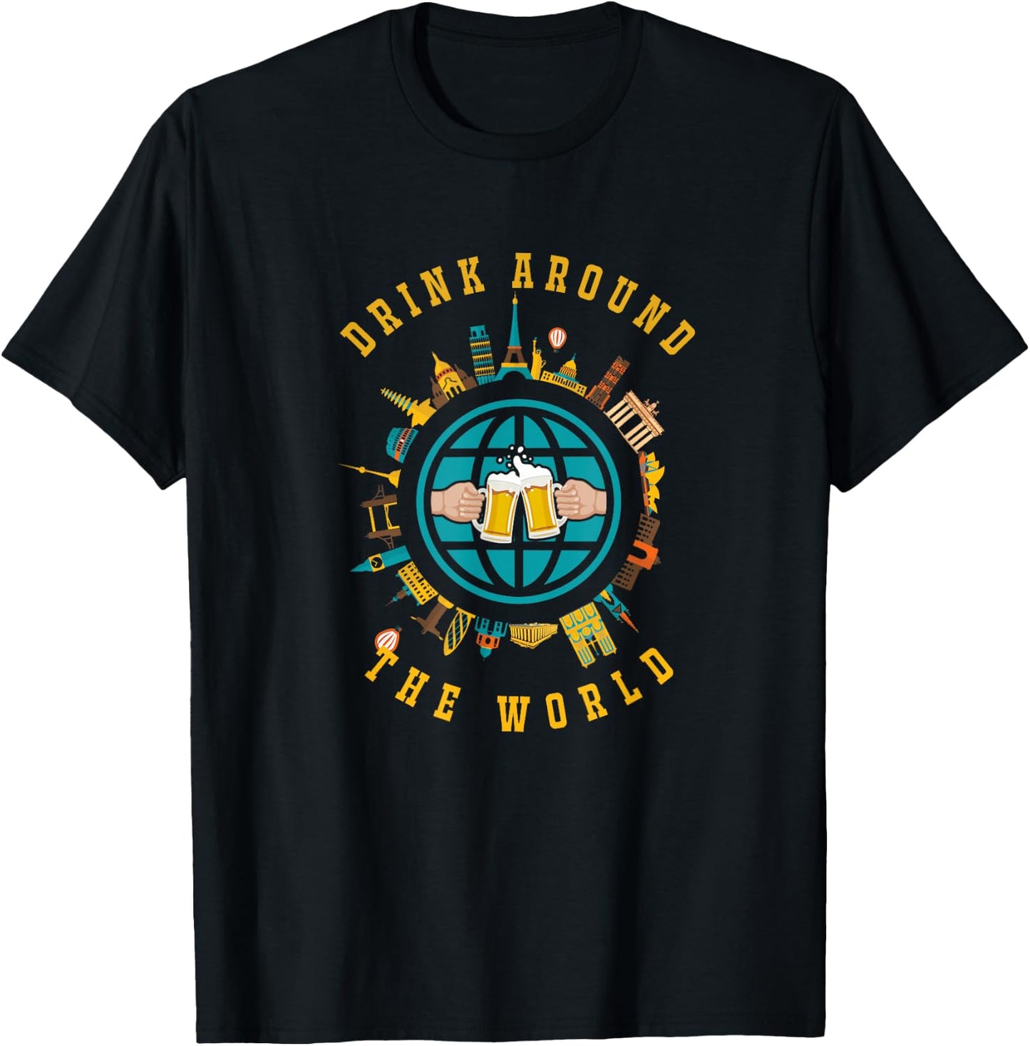 Adult Vacation Drinking T-Shirt - T-Shirt | Black