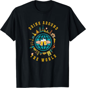Adult Vacation Drinking T-Shirt - T-Shirt | Black