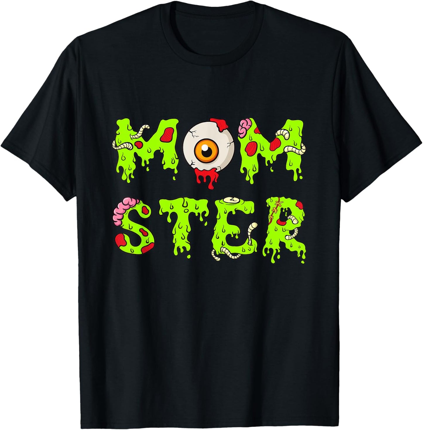 Funny Halloween Shirt for Mom Mom-ster T-Shirt - T-Shirt | Black