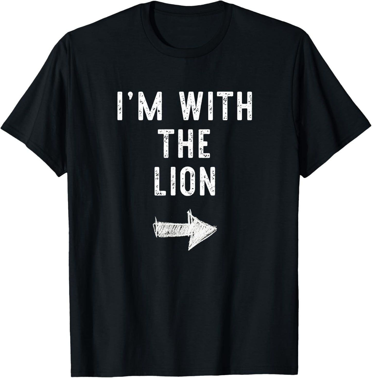 I’m With The Lion Halloween Couple Costume T-Shirt - T-Shirt | Black