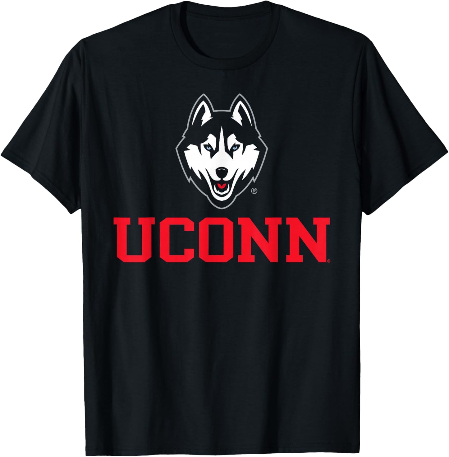 Connecticut Huskies Sportsmanship Navy Officially Licensed T-Shirt - T-Shirt | Black