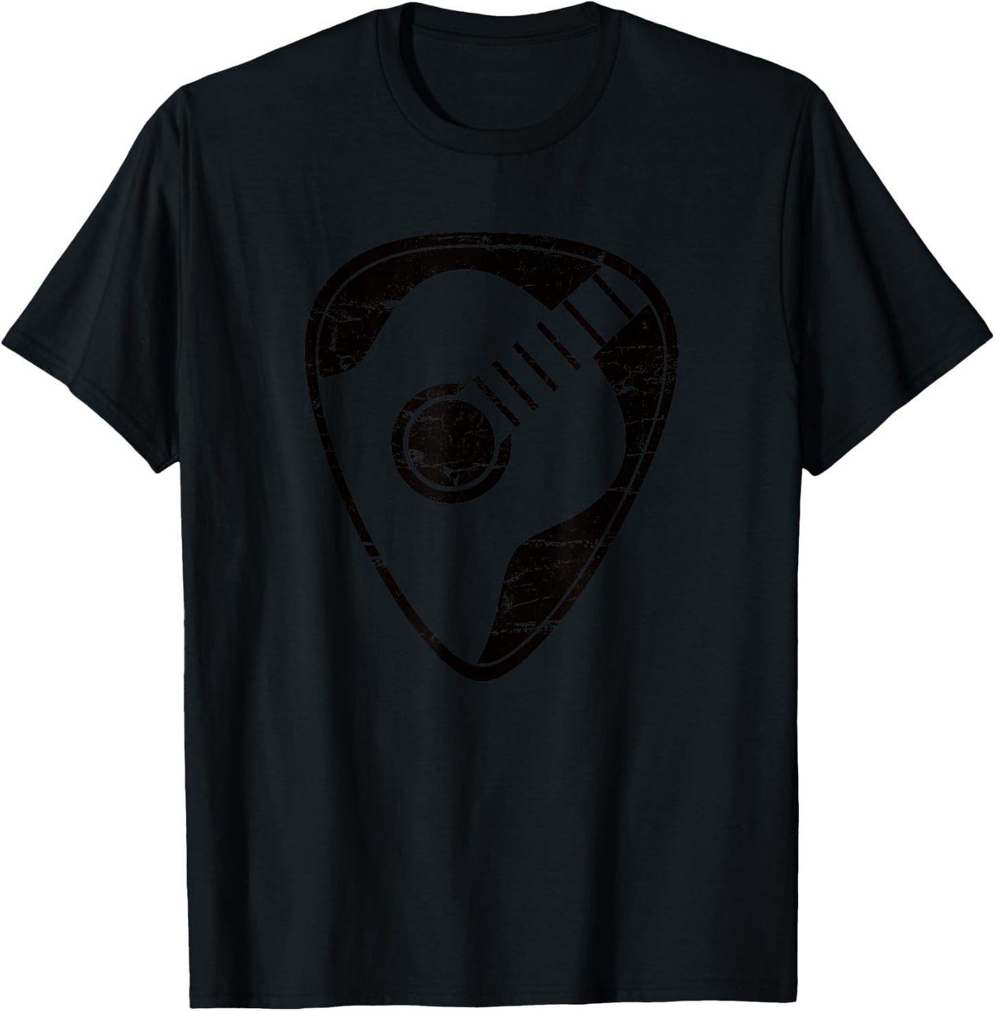 Guitar Plectrum Pick Acoustic Guitarist Shirt Gift T-Shirt - T-Shirt | Black