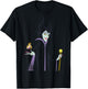 Disney Sleeping Beauty Maleficent Outline Flame T-Shirt - T-Shirt | Black
