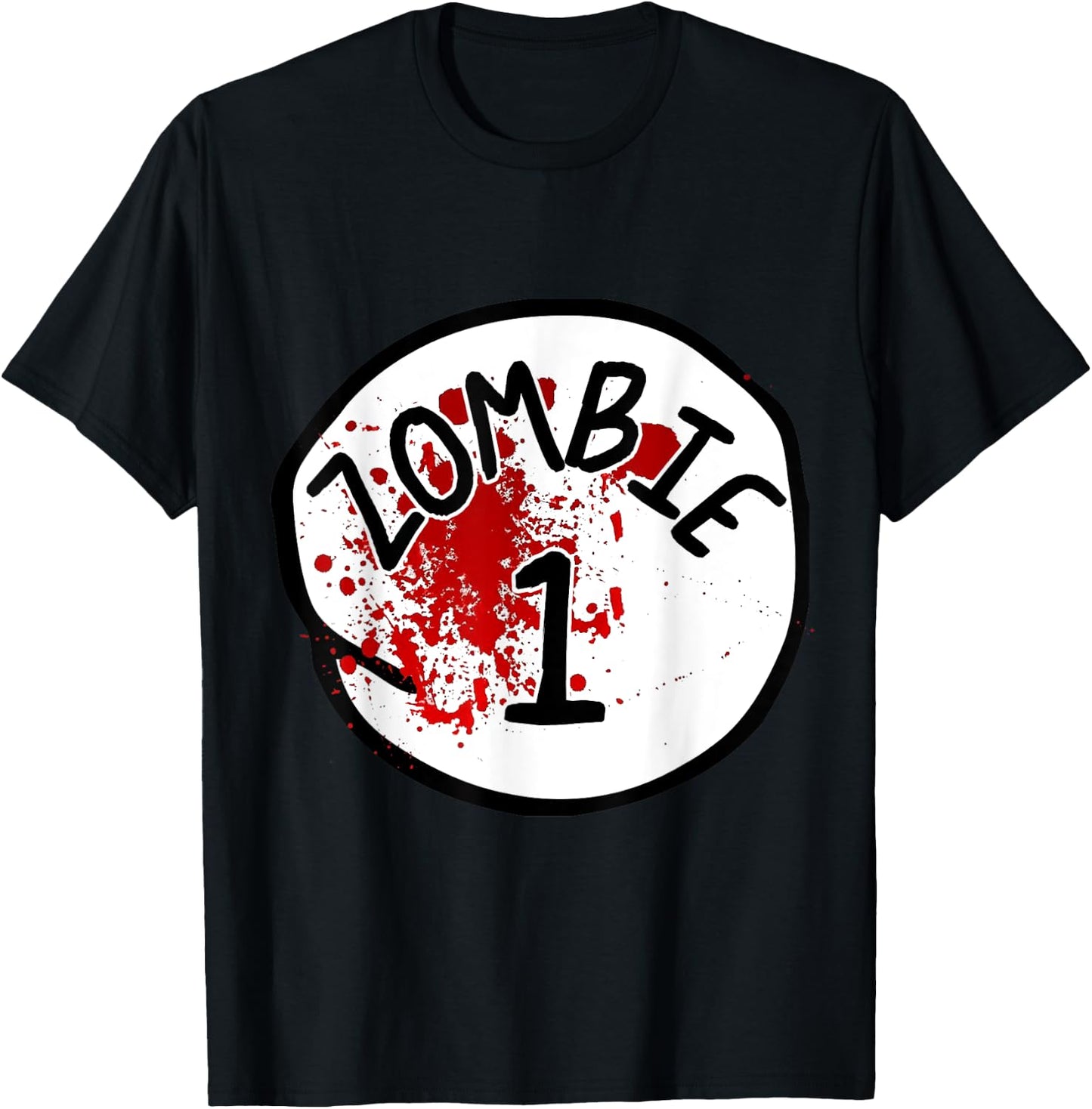 Couples Zombie 1 Halloween Costume T-Shirt - T-Shirt | Black