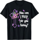 How Can I Pray For You Today Christian Jesus Cross Flower T-Shirt - T-Shirt | Black