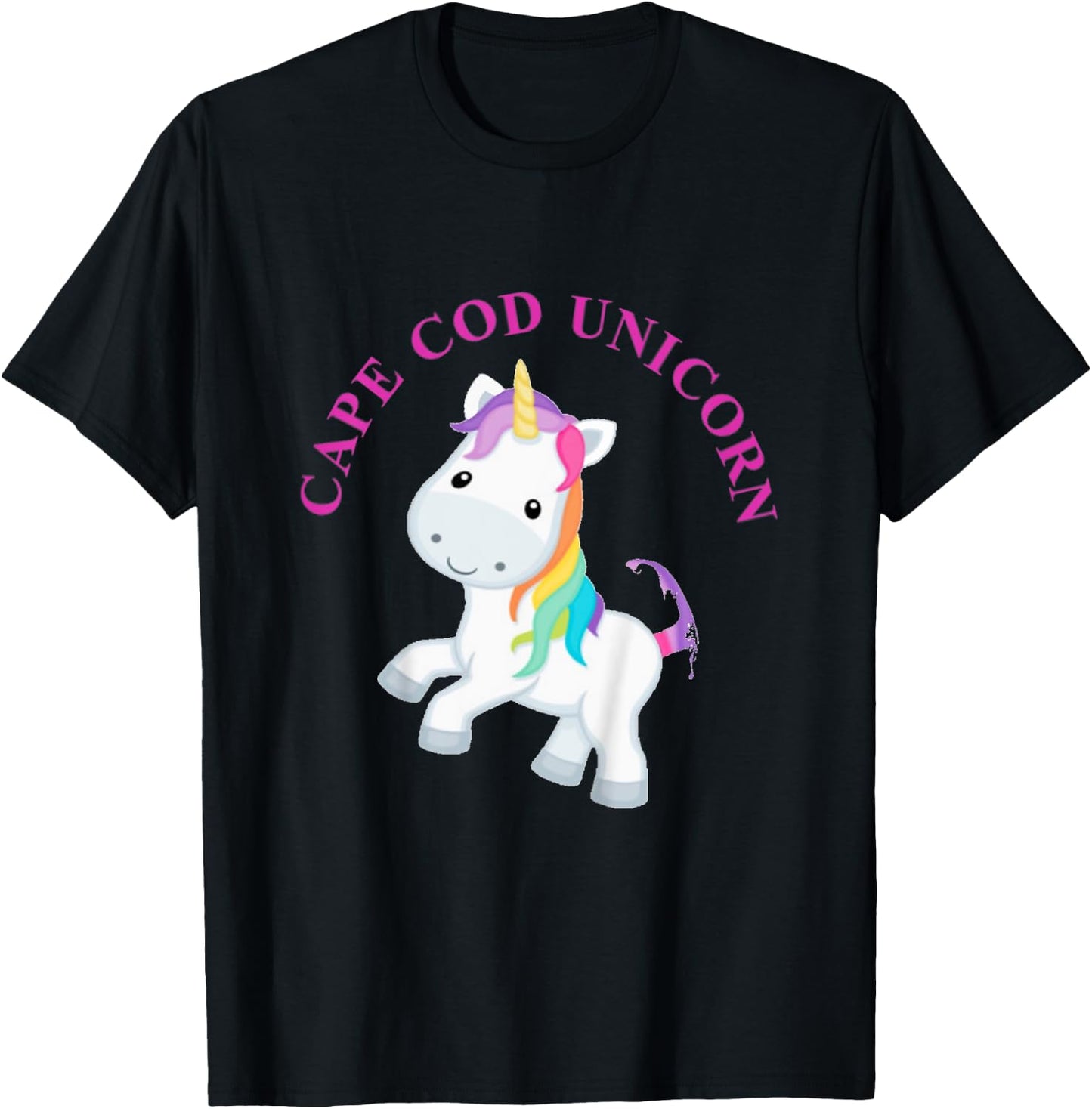 Cape Cod Unicorn Youth T-Shirt - T-Shirt | Black