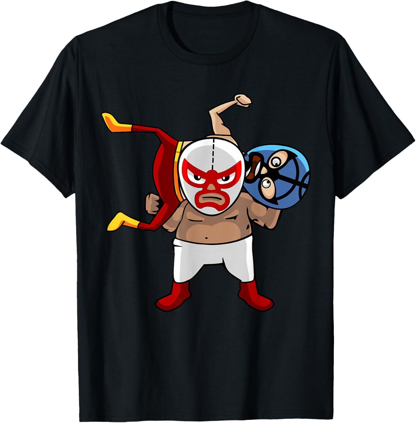 Cool Mexican Wrestling Lucha Libre Mask - Retro Legend T-Shirt - T-Shirt | Black
