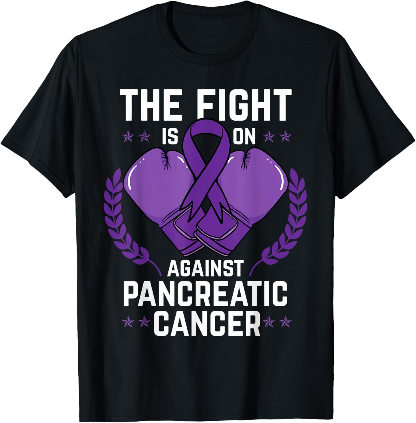 Pancreatic Cancer Shirt Chemotherapy Stomach Boxing Gift T-Shirt - T-Shirt | Black