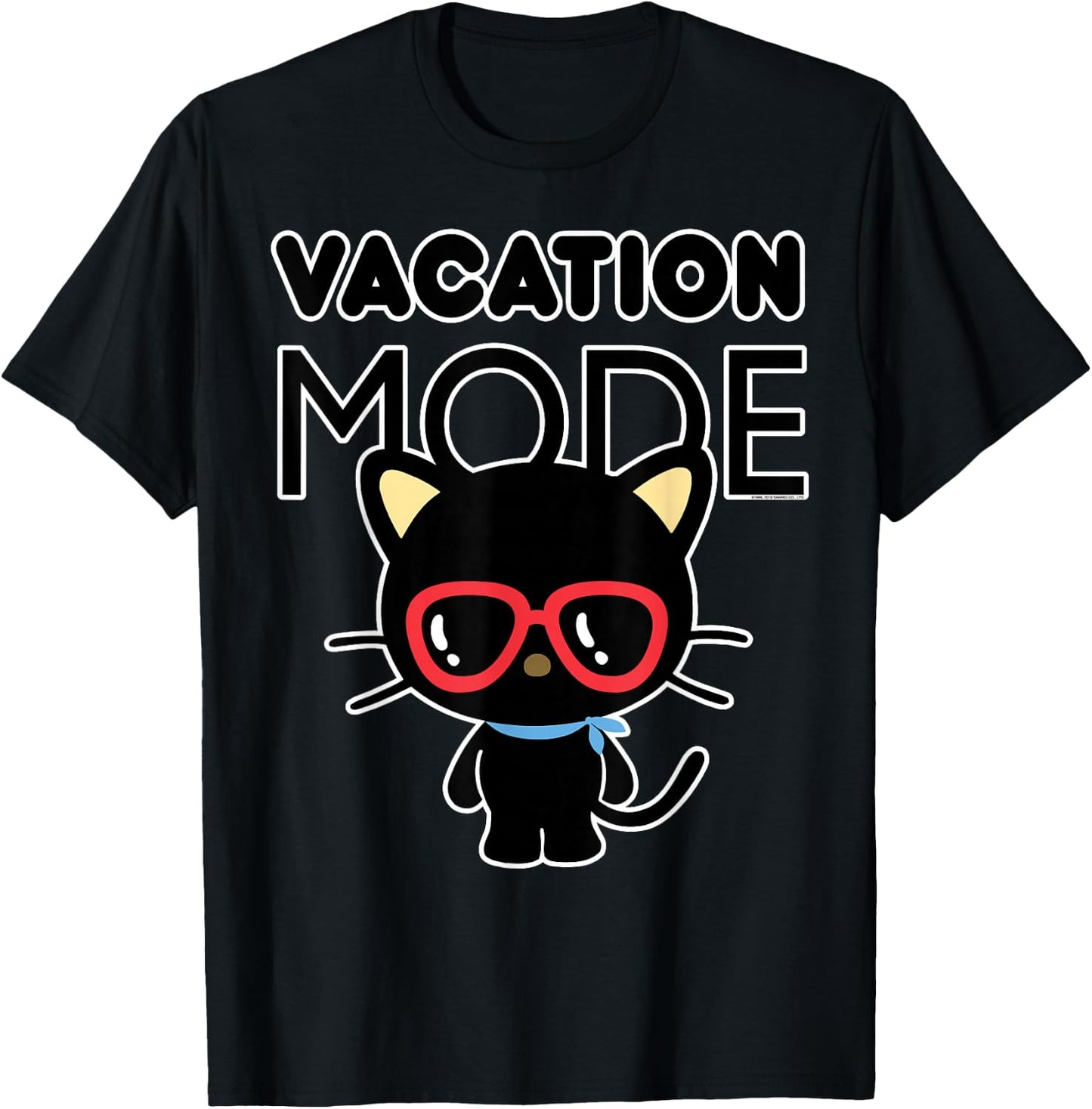 Chococat Vacation Mode Sunglasses T-Shirt - T-Shirt | Black