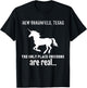 New Braunfels Texas The Only Place Unicorns Are Real Funny T-Shirt - T-Shirt | Black