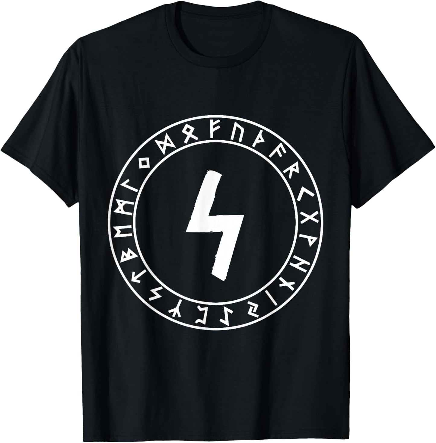 Sowilo Rune Viking Rune Norse Pagan Wicca Witchcraft T-Shirt - T-Shirt | Black