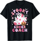 Spooky Cheer Coach Halloween Cheerleading Coach Groovy T-Shirt - T-Shirt | Black