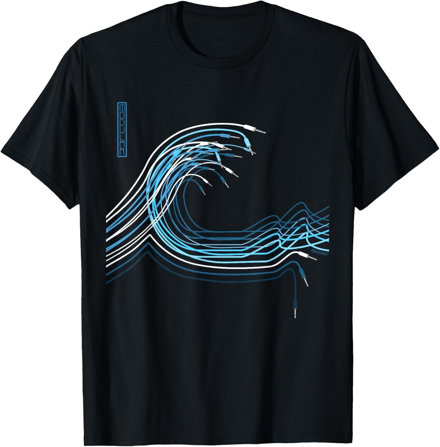Great Wave for Electronic Musician and Synthesizer Player T-Shirt - T-Shirt | Black