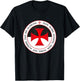 The Knights Templar Cross Christian Crusader Motto Gift T-Shirt - T-Shirt | Black