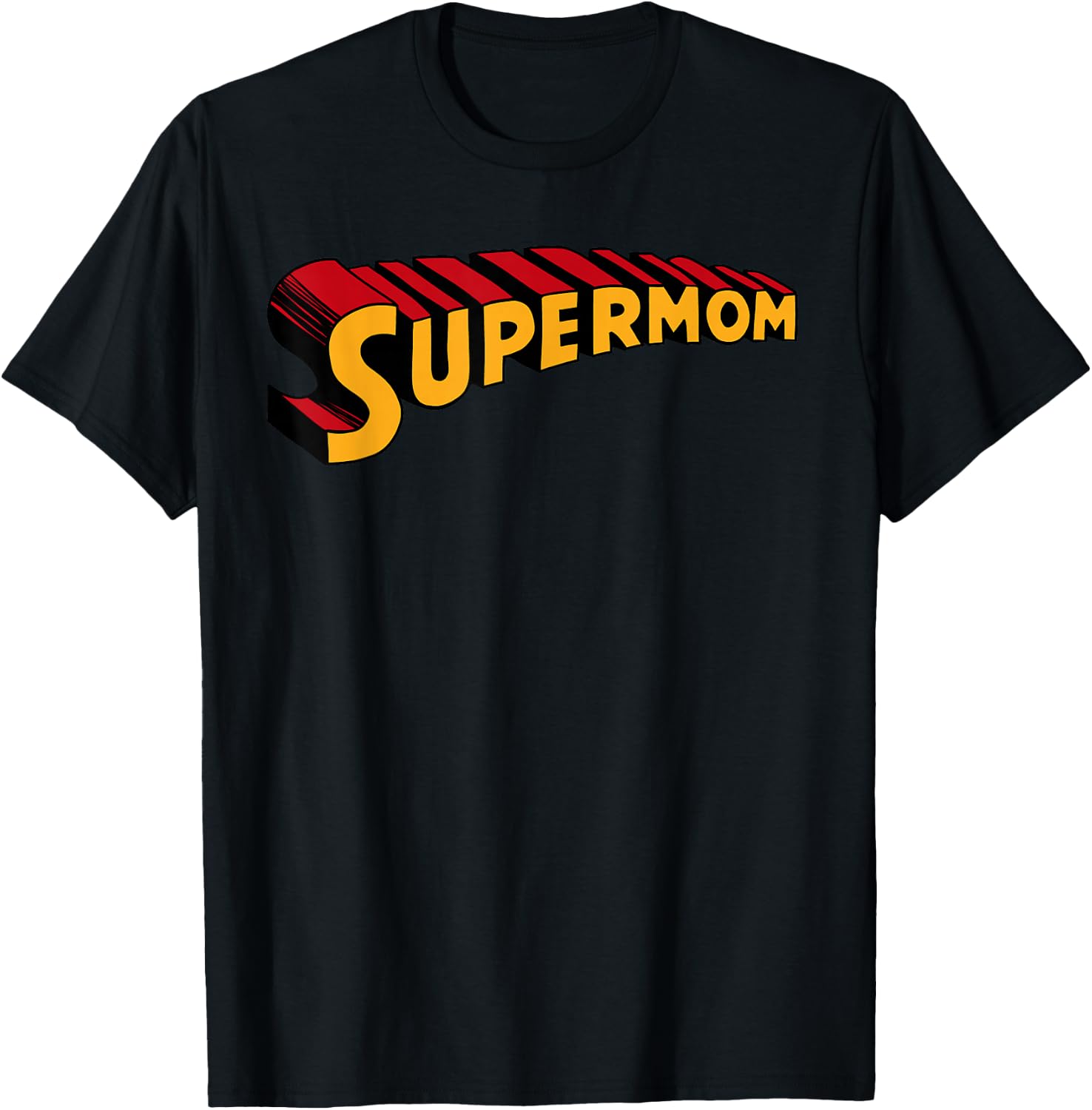 Super mom Superhero Mom Funny Super Mom T-Shirt - T-Shirt | Black
