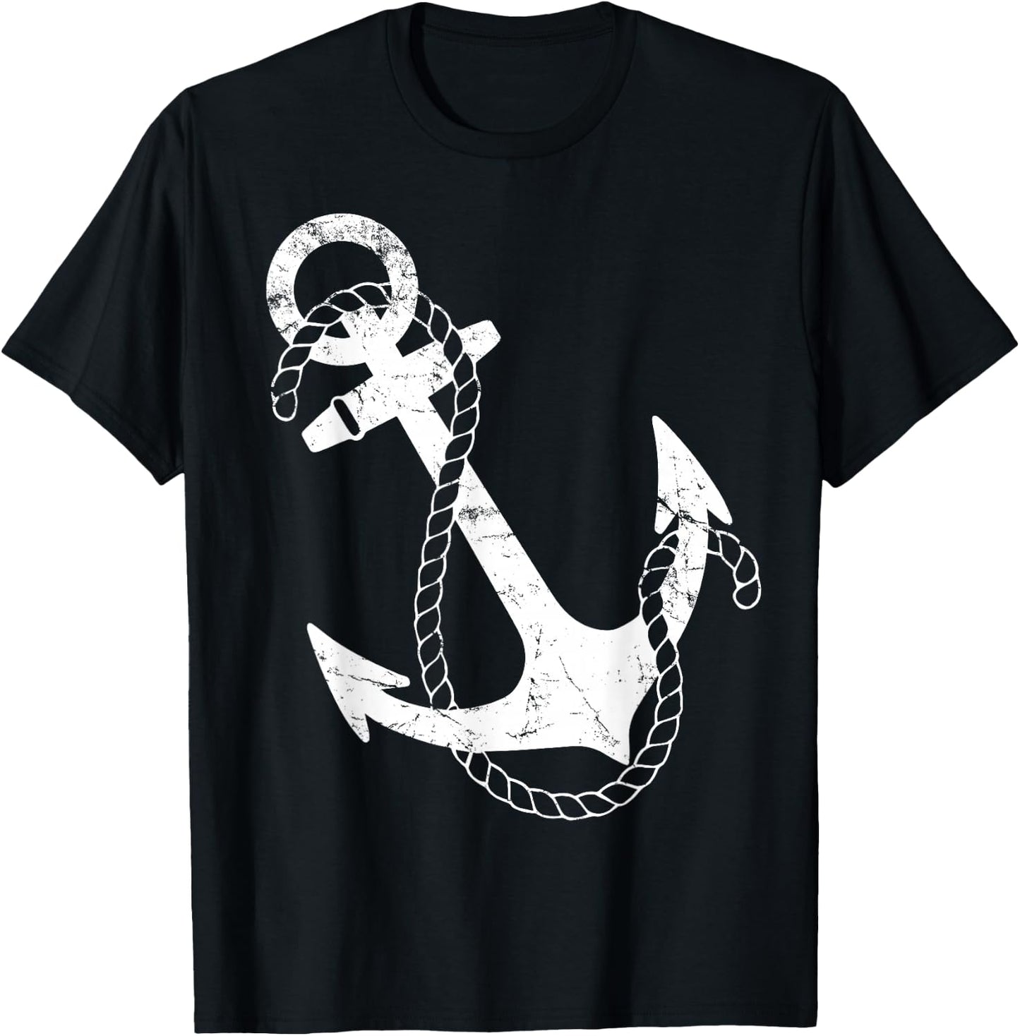 Nautical Anchor T-Shirt - T-Shirt | Black