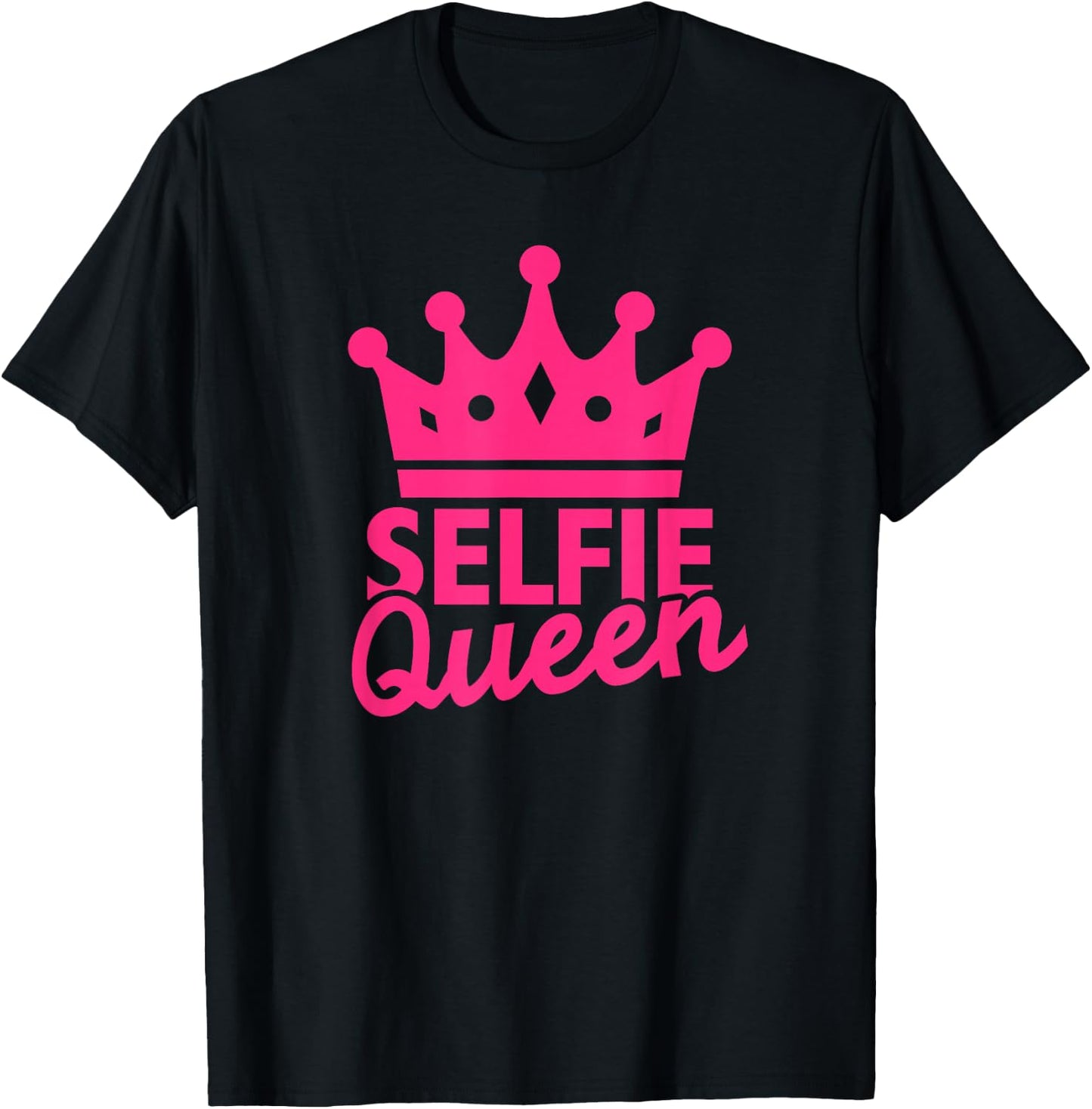 Selfie Queen T-Shirt - T-Shirt | Black