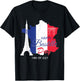 Happy Bastille Day 14th July - France Patriotic T-Shirt - T-Shirt | Black
