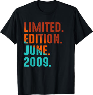 Limited Edition June 2009 Birthday T-Shirt - T-Shirt | Black