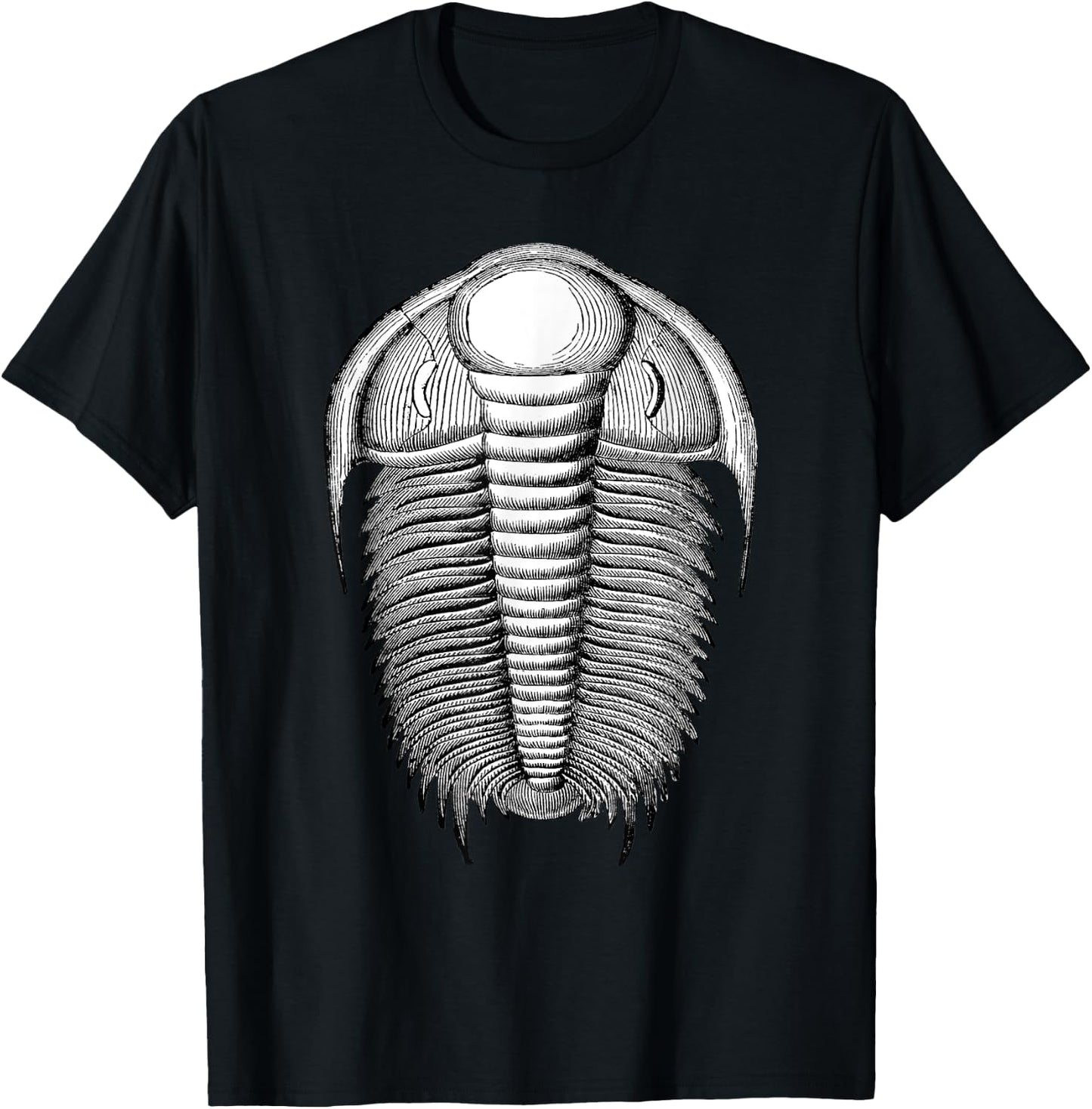 Trilobite Fossil Scientific Palaeontology Art T-Shirt - T-Shirt | Black