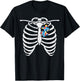 Autism Awareness Puzzle Skeleton X-Ray Halloween Costume Kid T-Shirt - T-Shirt | Black