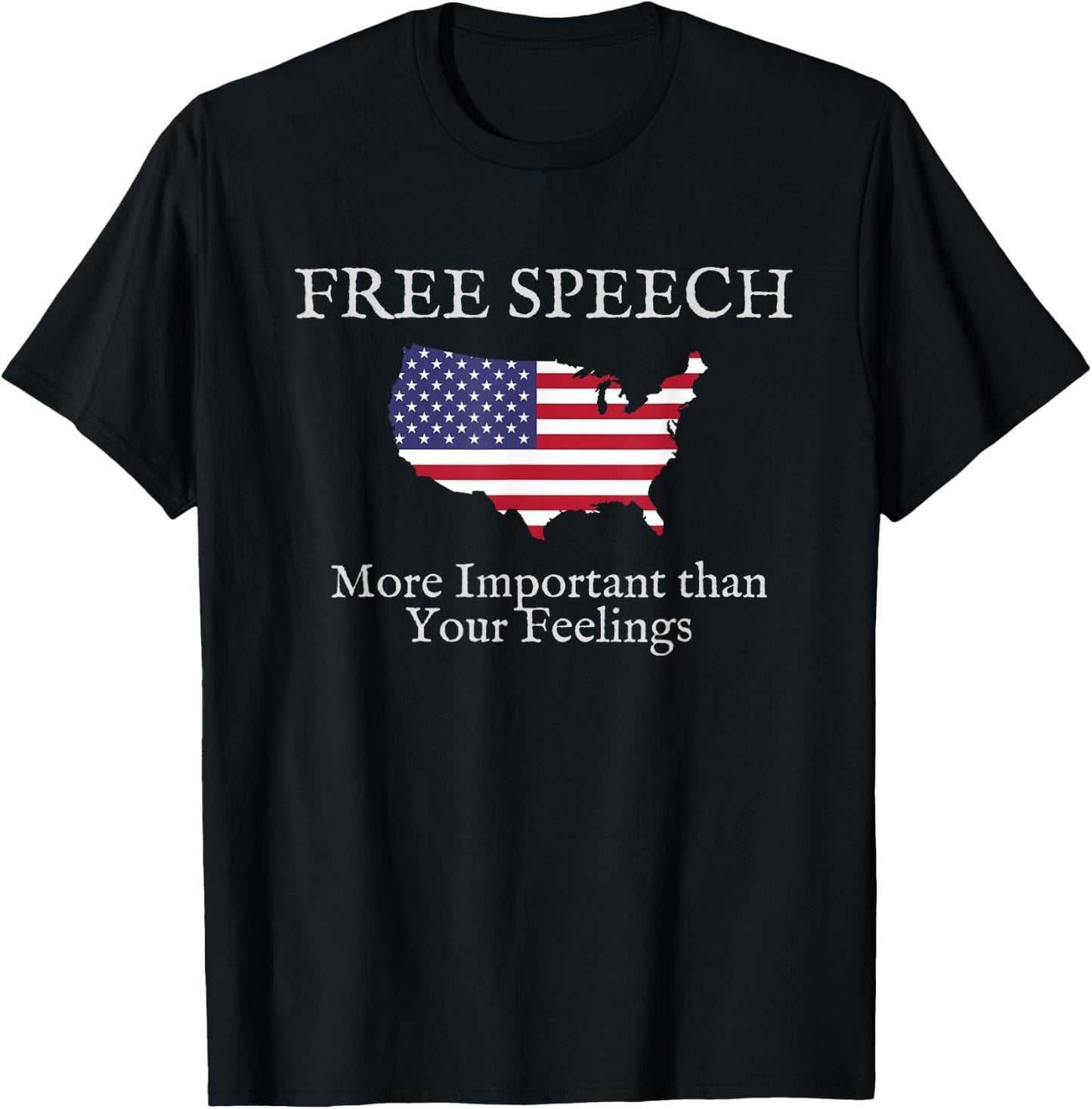 Free Speech is More Important - First Amendment T Shirt T-Shirt - T-Shirt | Black