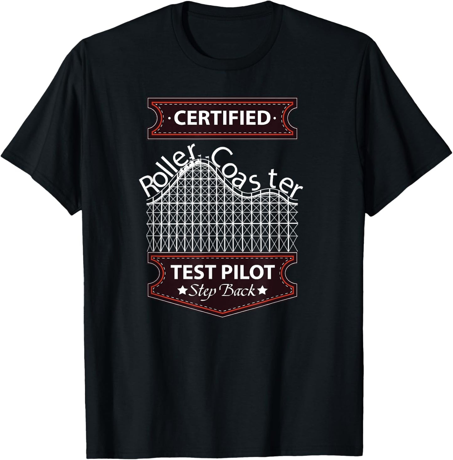 Funny Roller Coaster T-Shirt - T-Shirt | Black