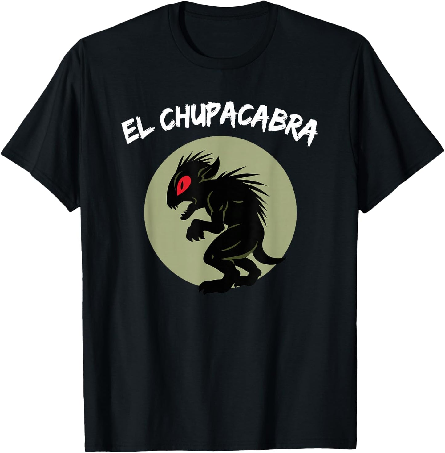 Funny Mexican El Chupacabra Cryptid Lover T-Shirt - T-Shirt | Black