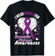 I Wear Purple For Domestic Violence Awareness Shirt T-Shirt - T-Shirt | Black