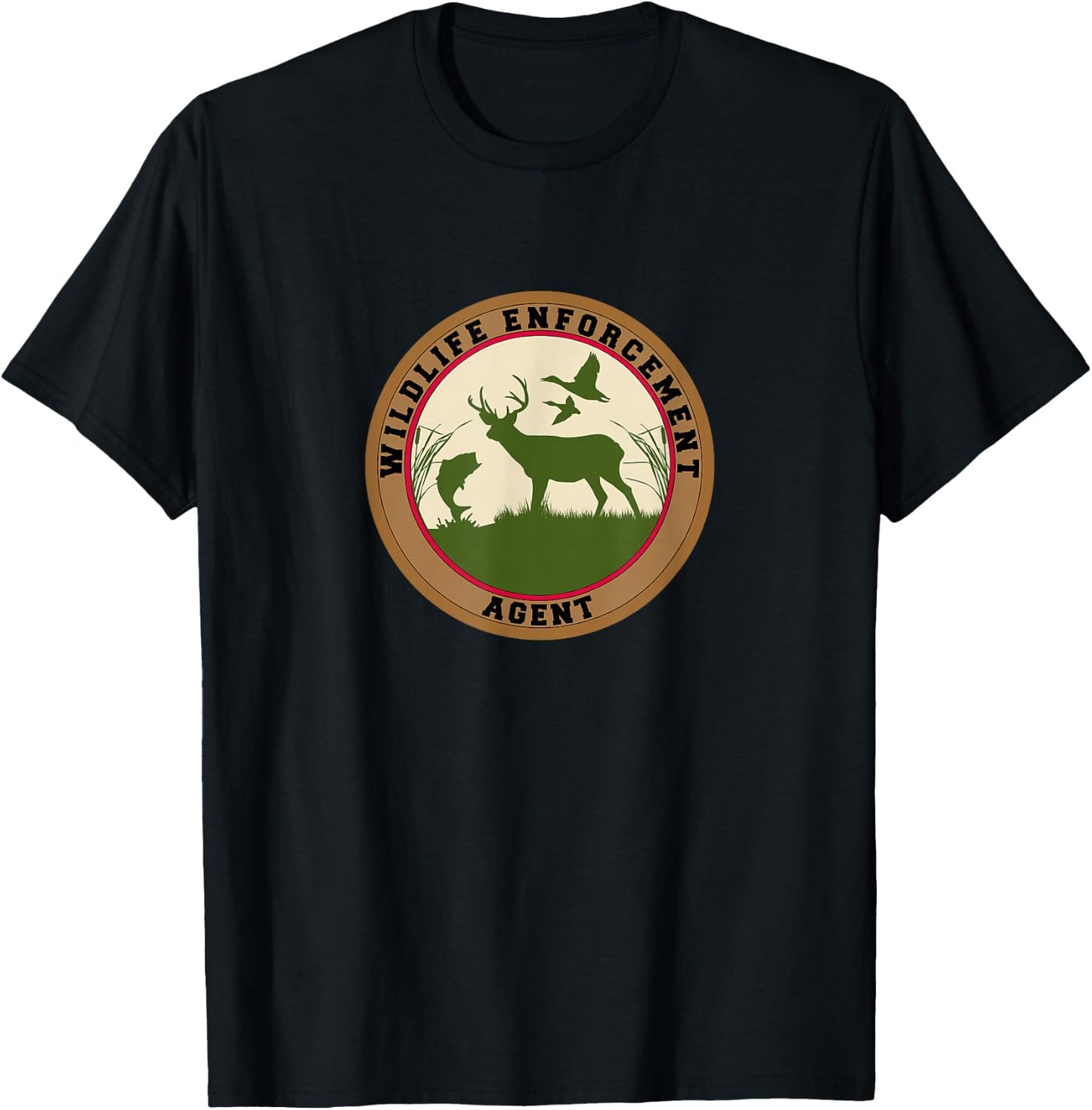 Wildlife Enforcement Agent Officer Uniform Duty T-Shirt - T-Shirt | Black