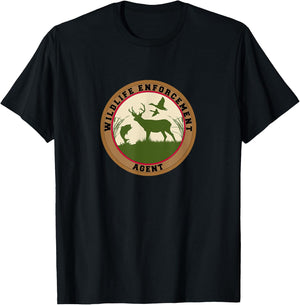 Wildlife Enforcement Agent Officer Uniform Duty T-Shirt - T-Shirt | Black