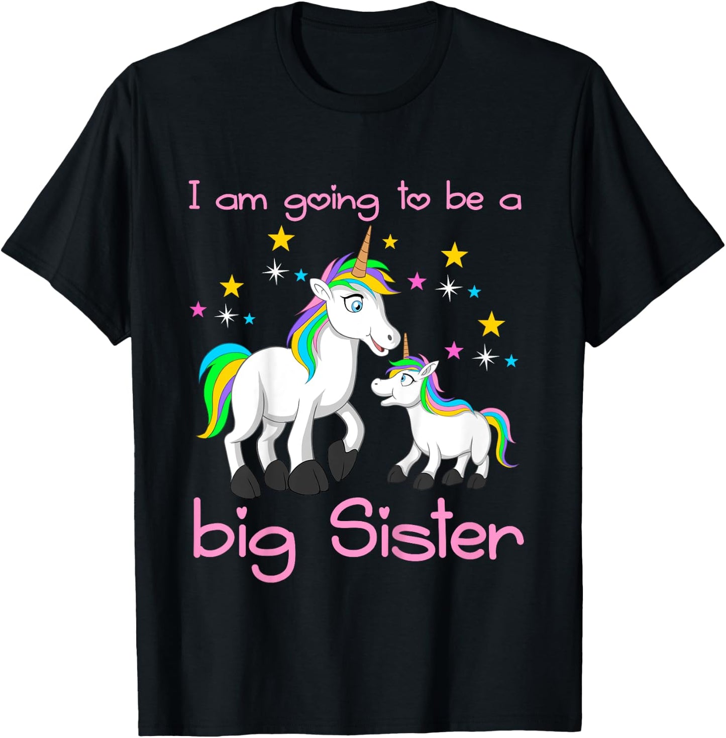 I am going to be a big sister T-Shirt - T-Shirt | Black