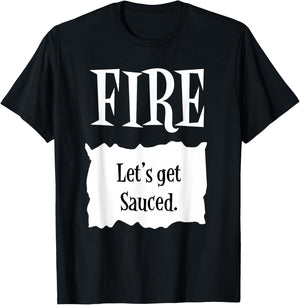 FIRE - Hot Packet Halloween Taco Costume T-Shirt - T-Shirt | Black