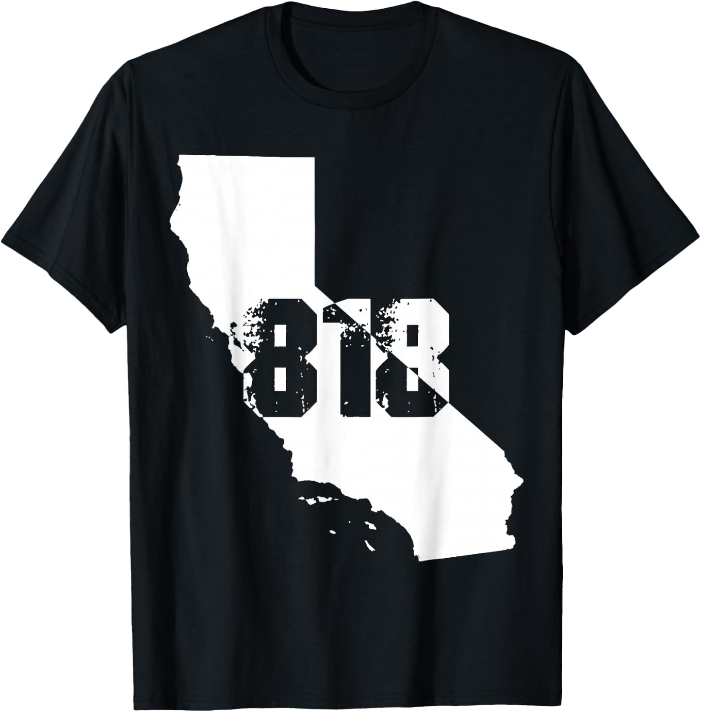 818 Strong: Los Angeles, California Area Code Number T-Shirt - T-Shirt | Black