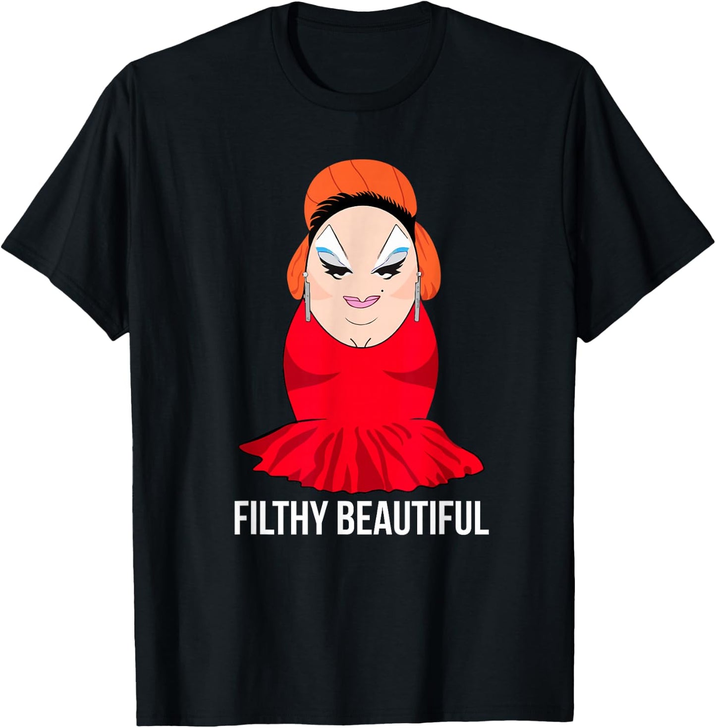 Divine is Filthy Beautiful Drag Queen T-Shirt - T-Shirt | Black