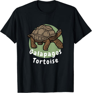 Galapagos Tortoise Funny Cute Pet Tortoise T-Shirt - T-Shirt | Black