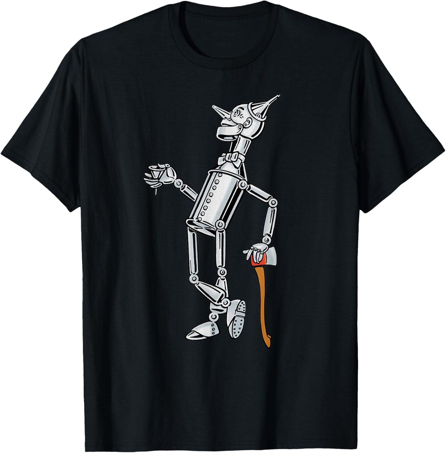 OZ Tin Man Shirt Art-Retro The Wizard of OZ Vintage Tin Man T-Shirt - T-Shirt | Black