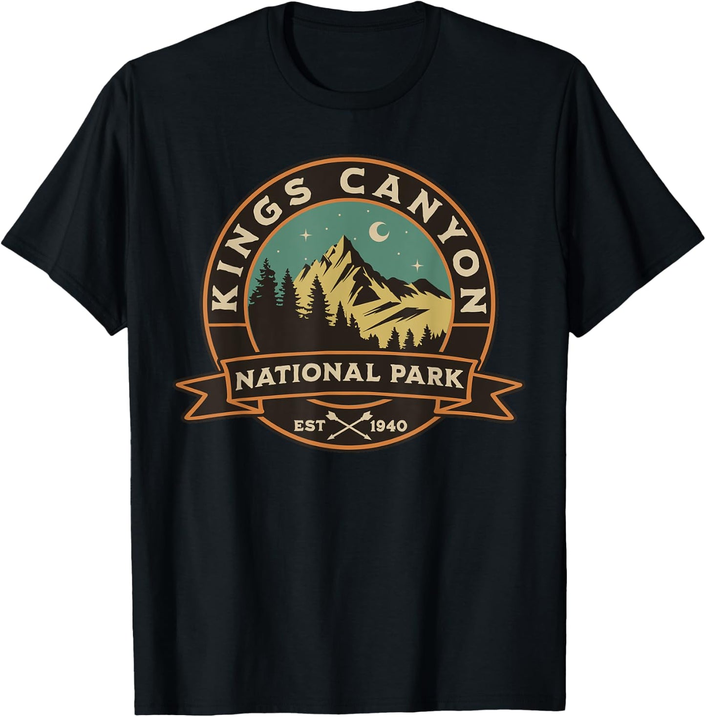 Kings Canyon National Park T-Shirt - T-Shirt | Black