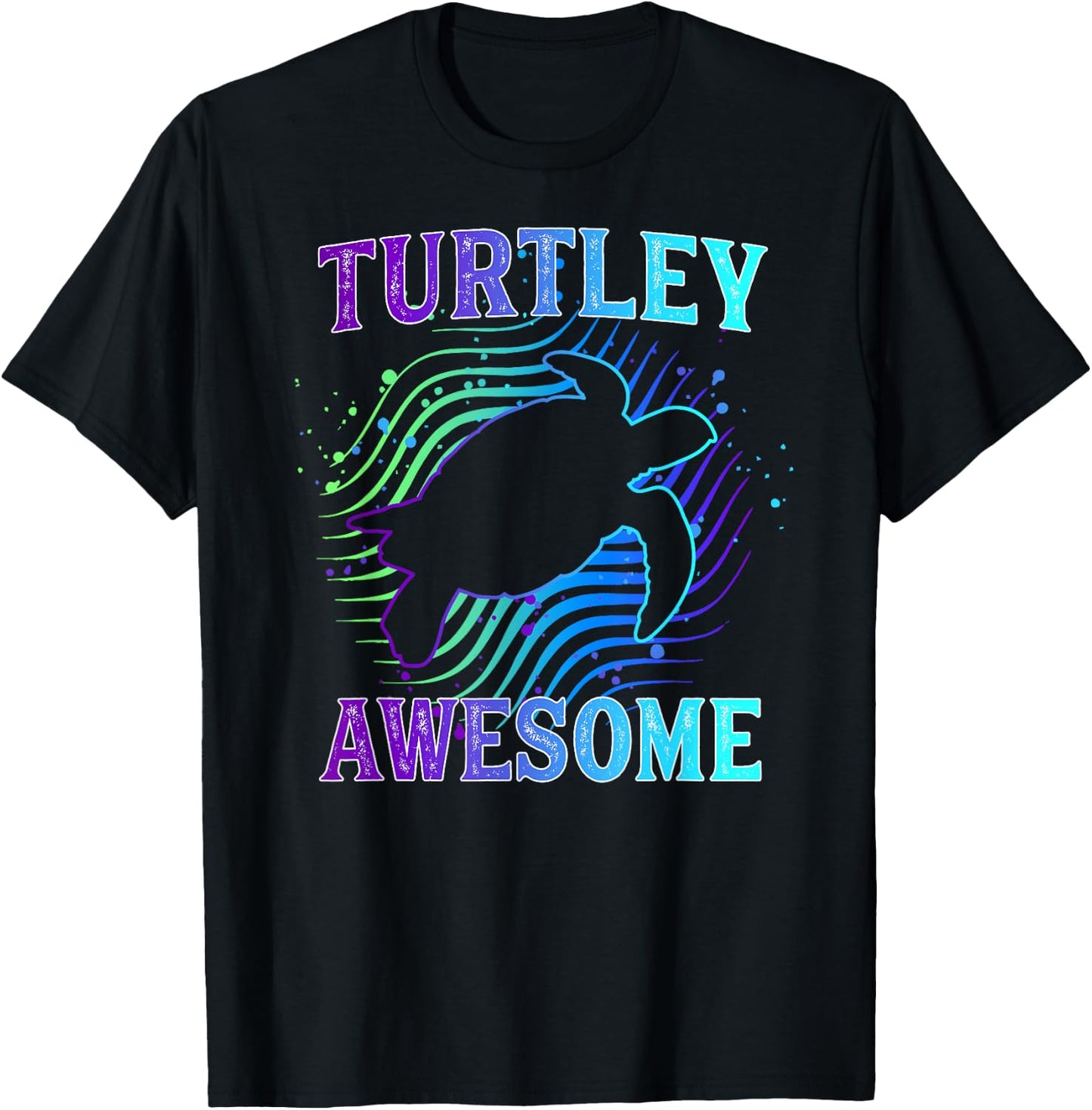 Turtley Awesome Funny Turtle Pun Sea Turtle Gift T-Shirt - T-Shirt | Black