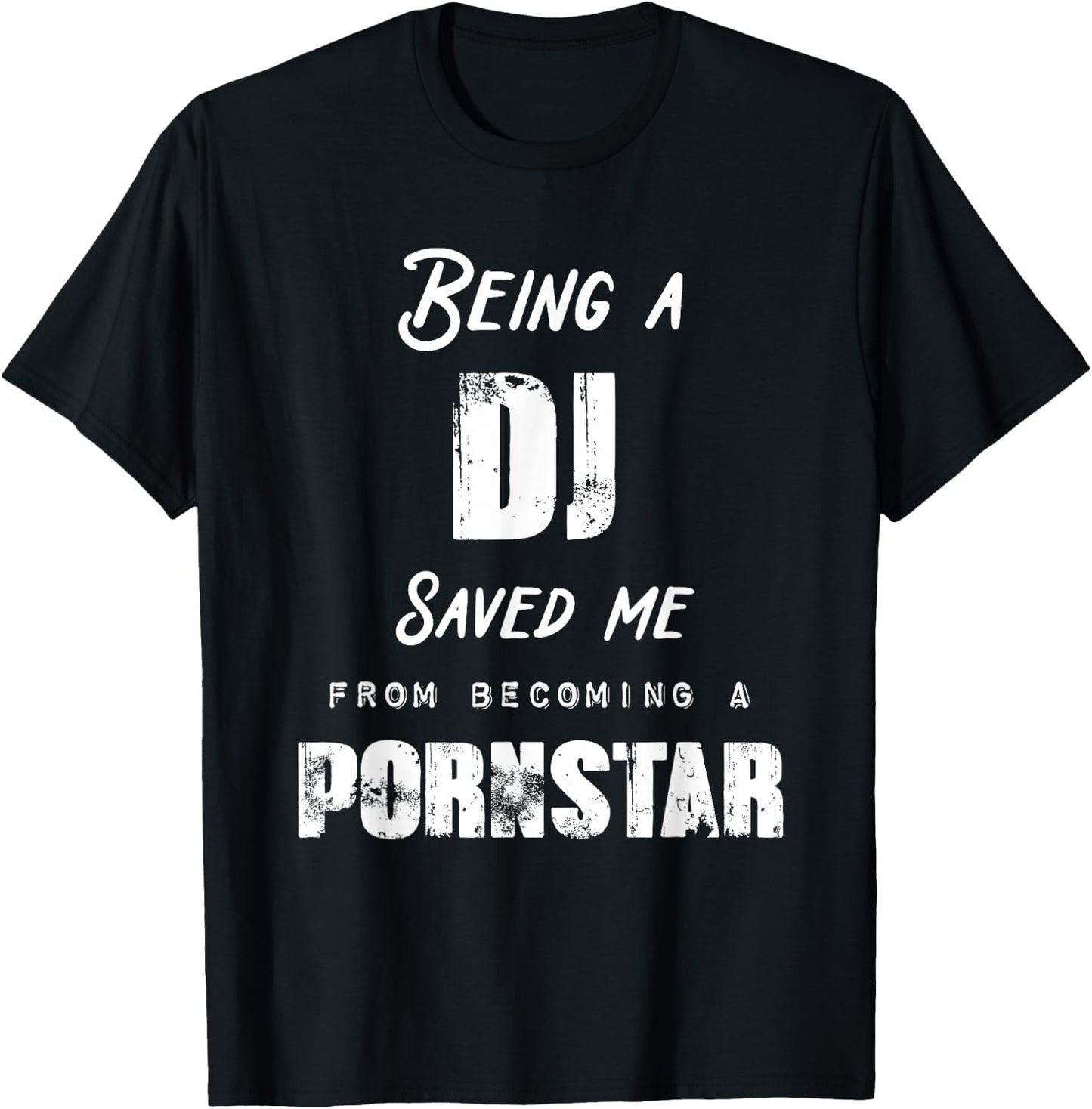 Funny Being a Nurse Saved Me From Becoming a Pornstar Gift T-Shirt - T-Shirt | Black