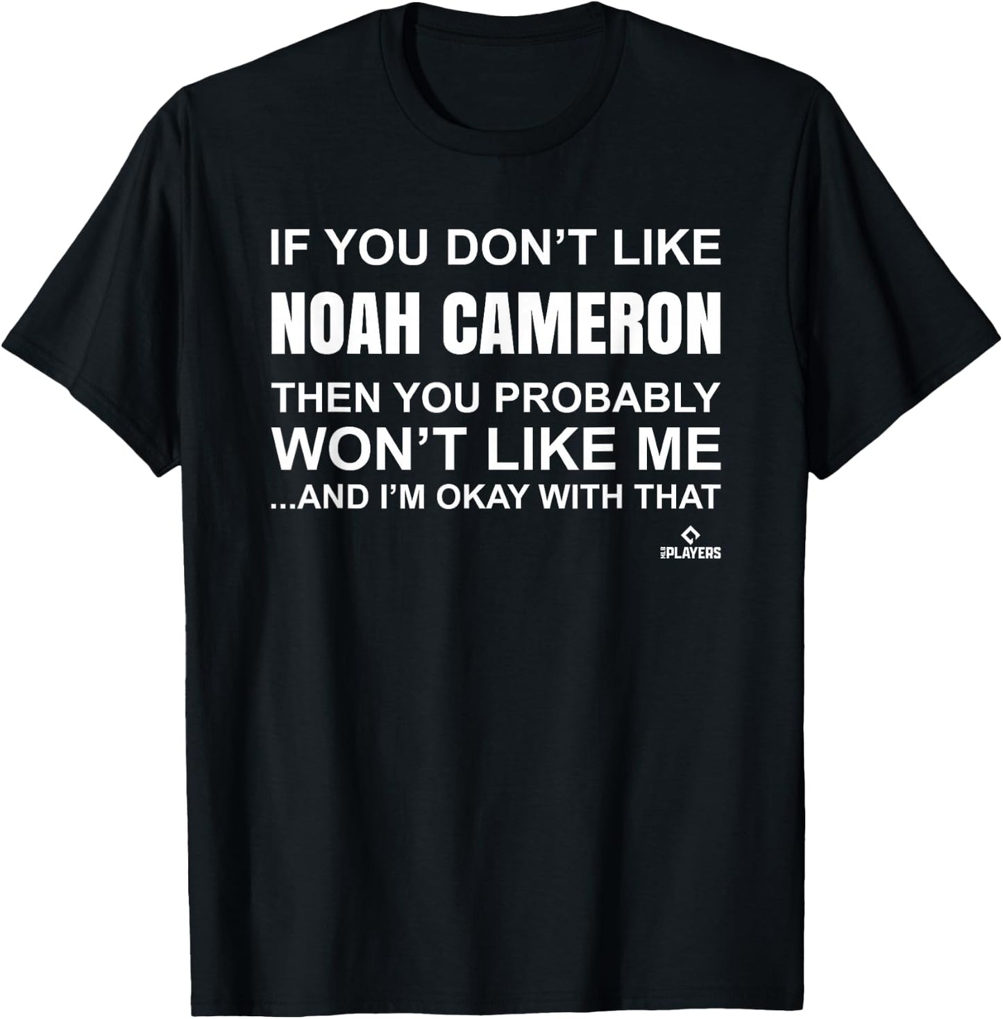Noah Cameron Prospect Baseball Fan Gear T-Shirt - T-Shirt | Black