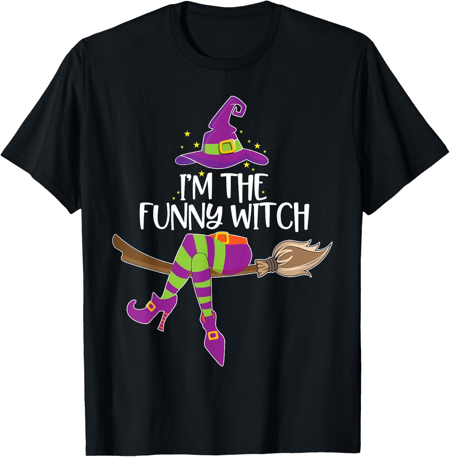 Im the Funny Witch Halloween Matching Group Costume T-Shirt - T-Shirt | Black