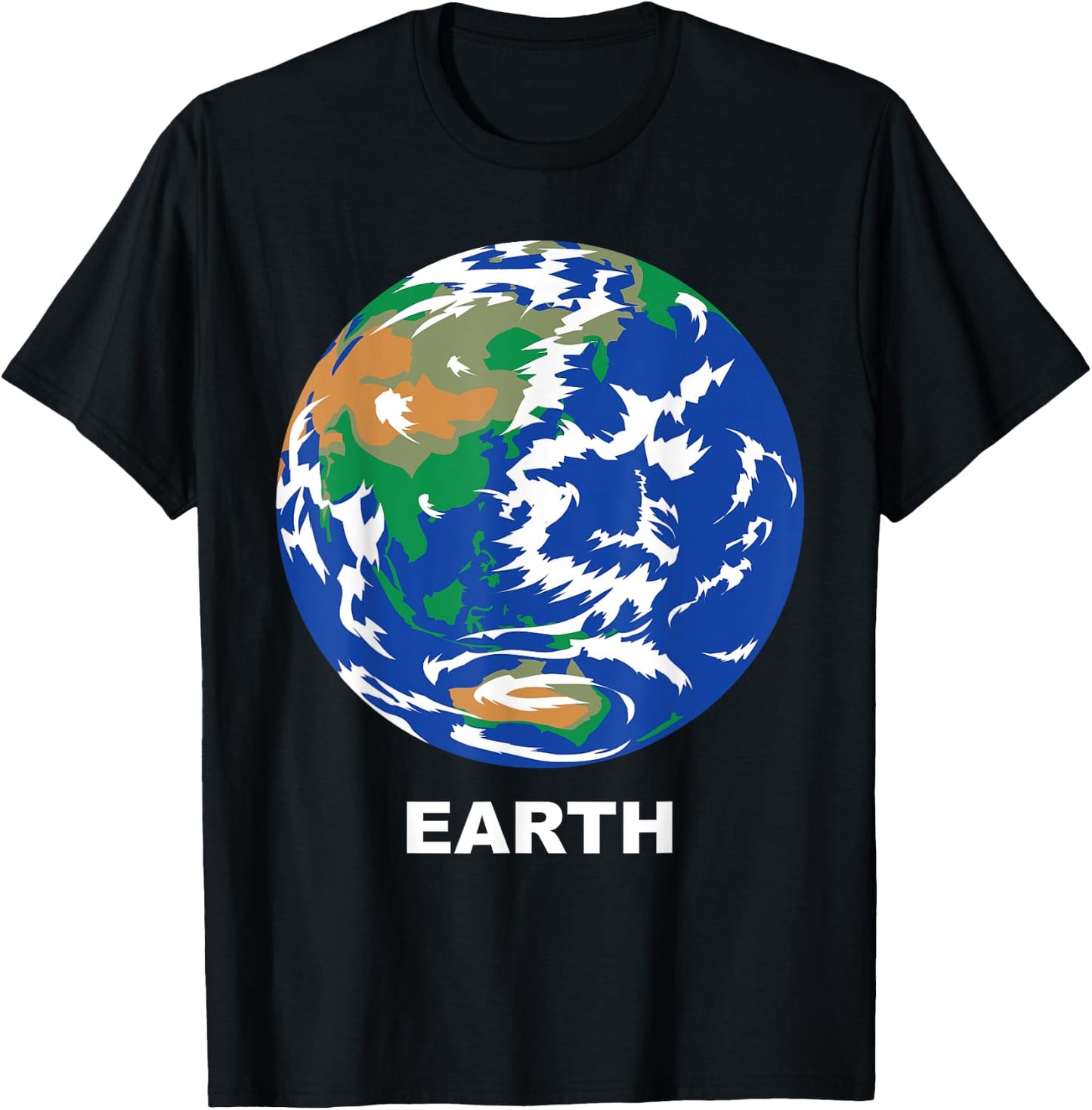 Solar System Group Costumes - Earth Terrestrial Planet T-Shirt - T-Shirt | Black