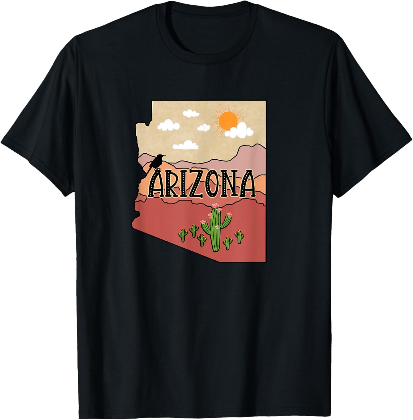 ARIZONA Design women boys girls souvenir T-Shirt - T-Shirt | Black