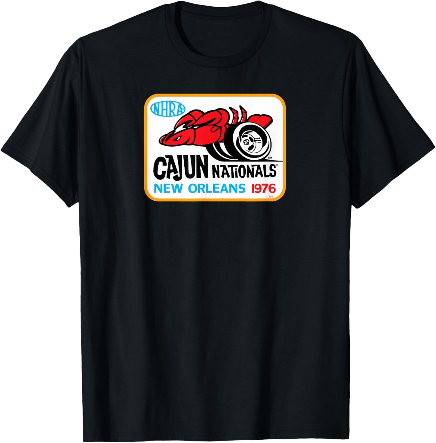 1976 Cajun Nationals T-Shirt - T-Shirt | Black
