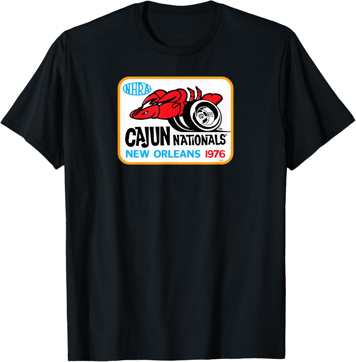 1976 Cajun Nationals T-Shirt - T-Shirt | Black